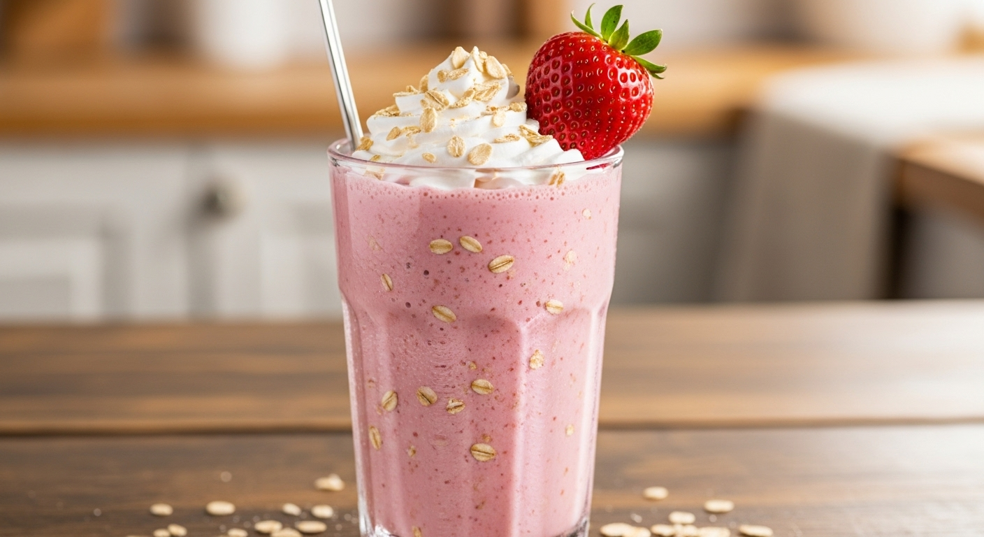 Strawberry-Oatmeal-Shake