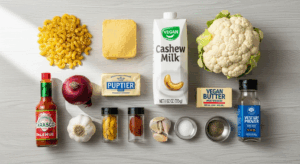 Vegan Mac & Cheese ingredients
