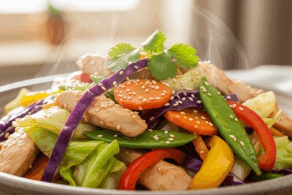 Cabbage Stir-Fry with Chicken