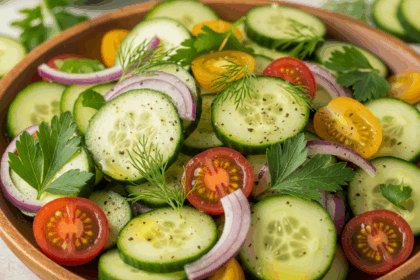 Keto Cucumber & Tomato Salad