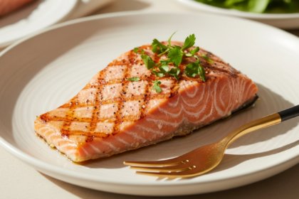 Keto Grilled Salmon with Herb Butter