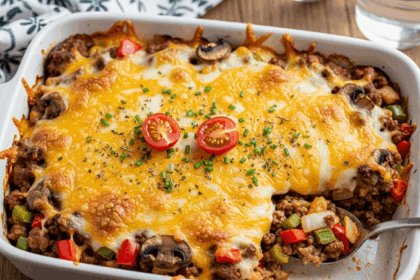 Low-Carb Cheeseburger Casserole