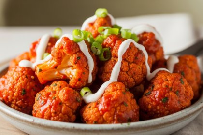Spicy Buffalo Cauliflower Bites