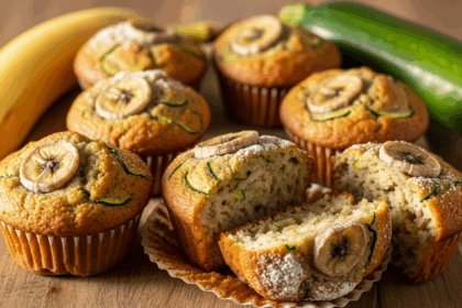 Zucchini Banana Muffins
