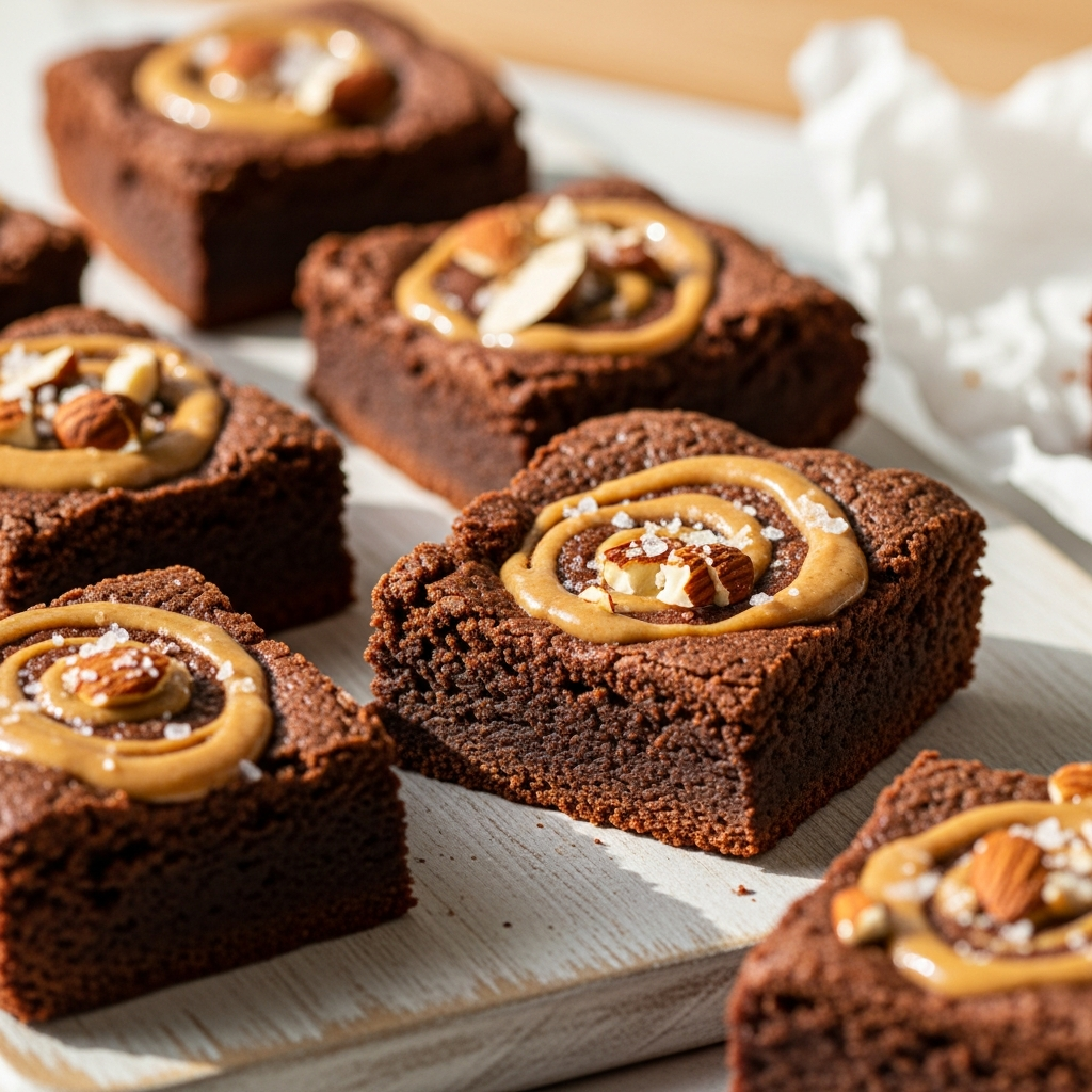 Almond Butter Protein Brownies