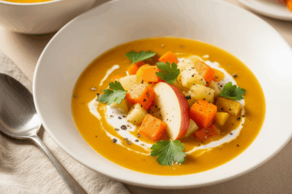 Apple, Carrot & Pumpkin Soup
