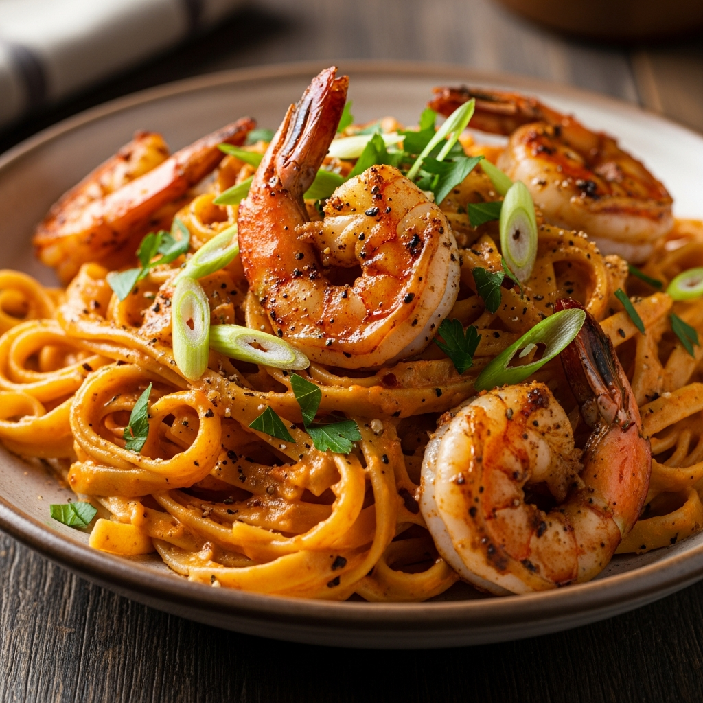 Cajun Shrimp Pasta Alfredo