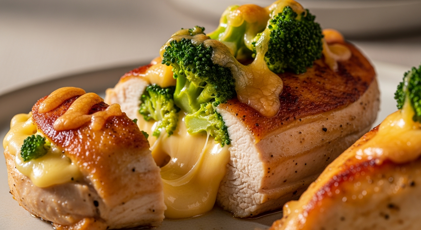 Cheesy Broccoli Stuffed Chicken