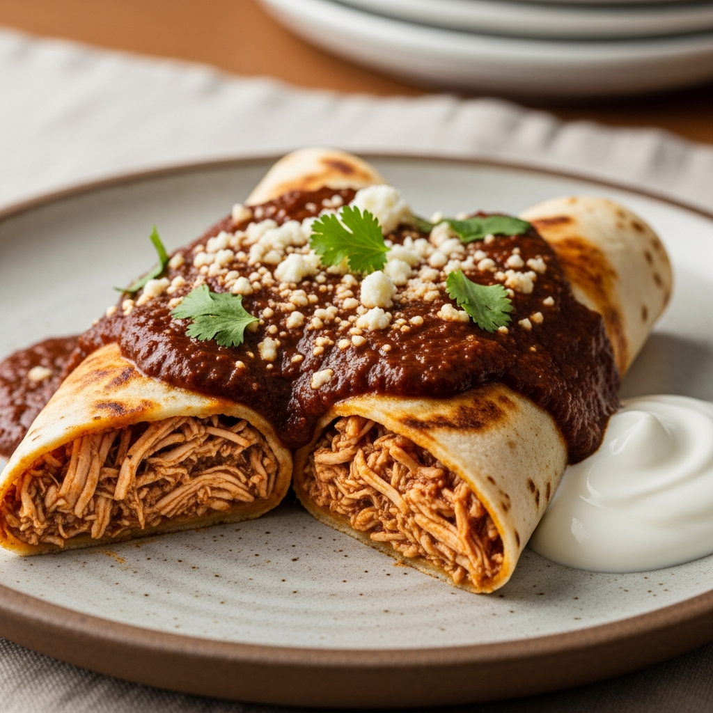 Chicken Mole Enchiladas