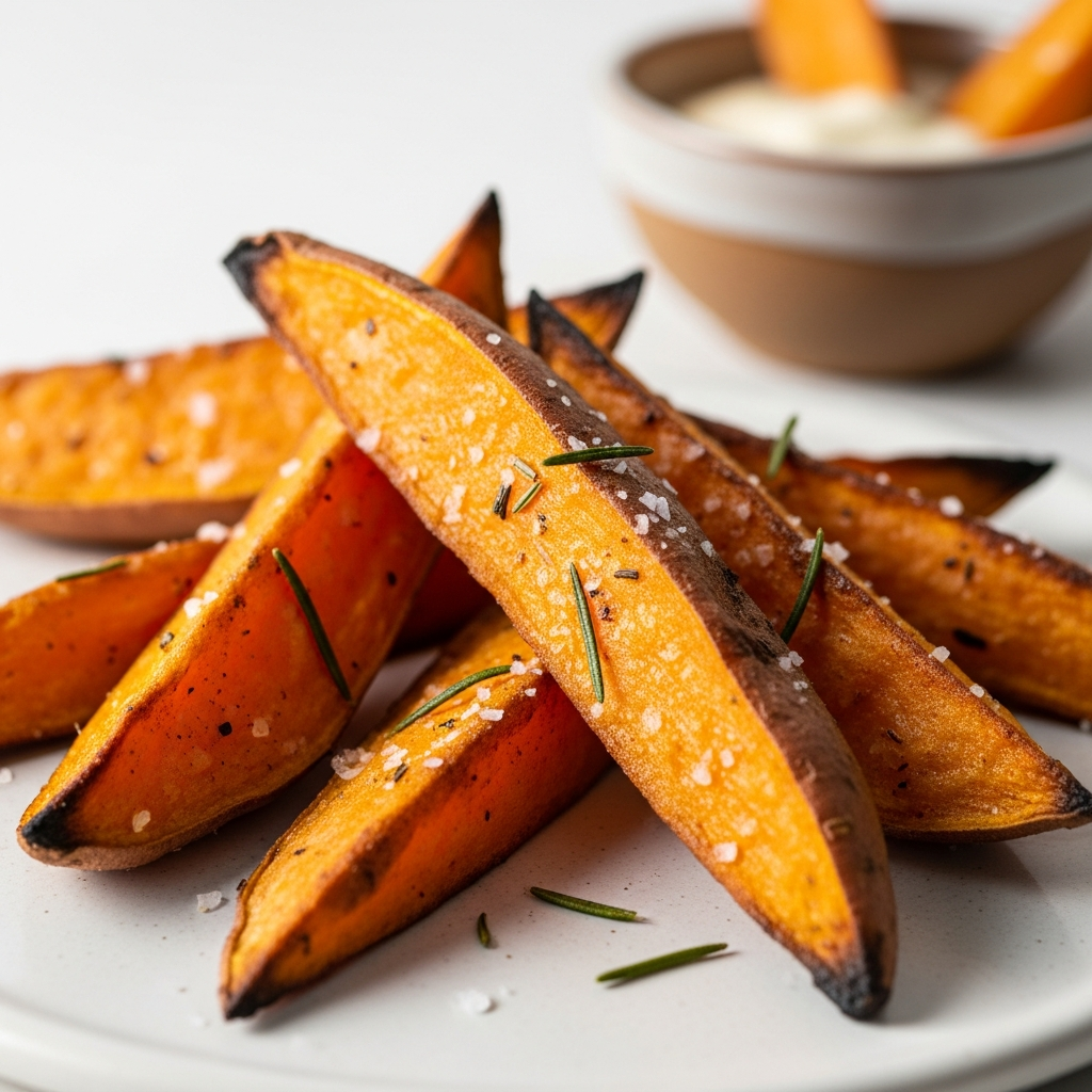 Crispy Roasted Sweet Potato Wedges