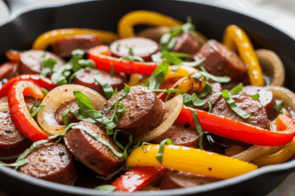 Keto Sausage & Peppers Skillet