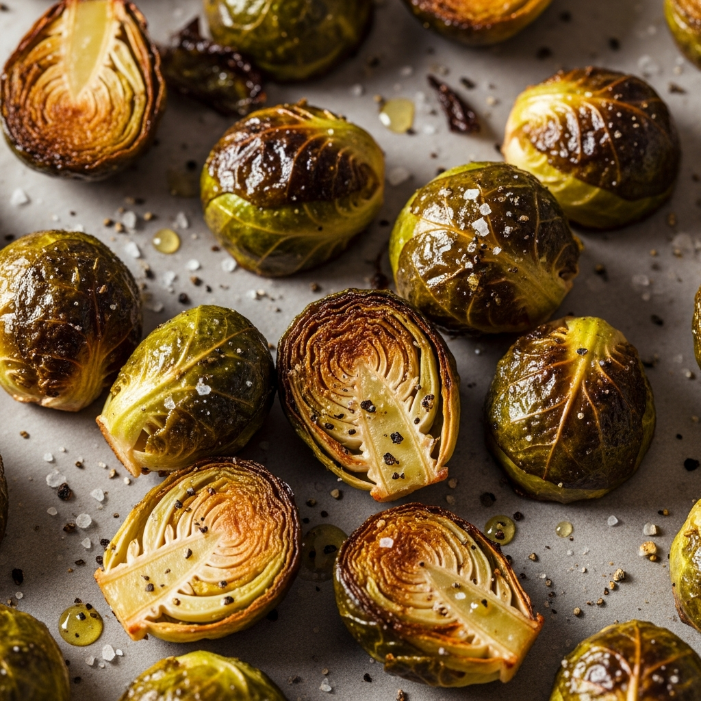 Roasted Frozen Brussels Sprouts