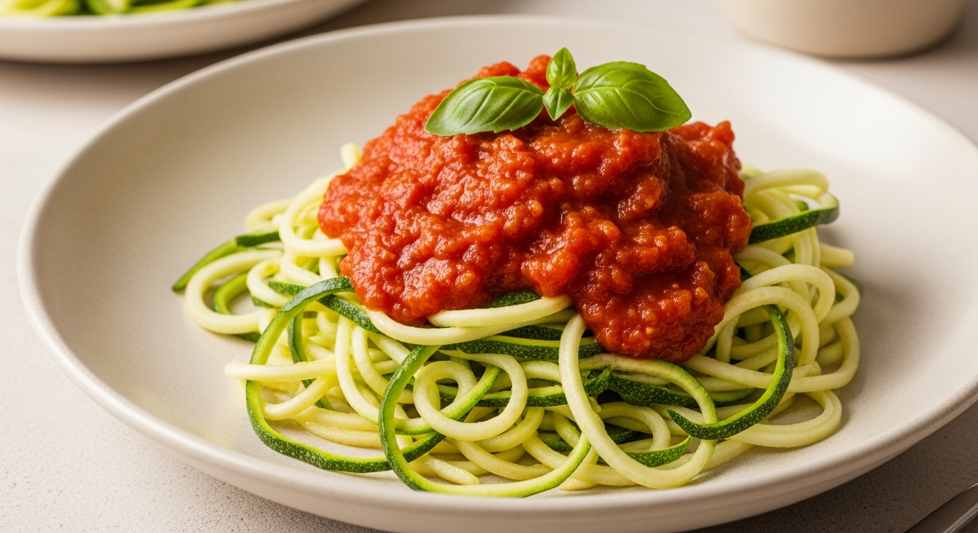 Zucchini Noodles with Marinara