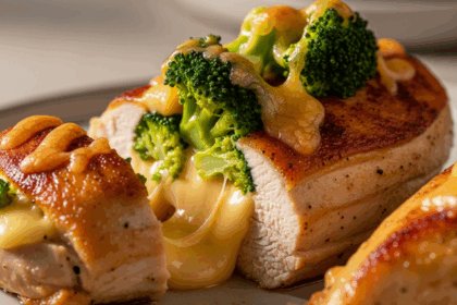 Cheesy Broccoli Stuffed Chicken