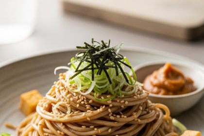 Chilled Miso Soba Noodles