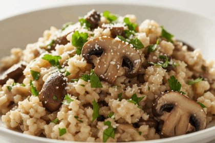 Keto Mushroom & Cauliflower Risotto