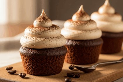 Mocha Cupcakes with Espresso Frosting