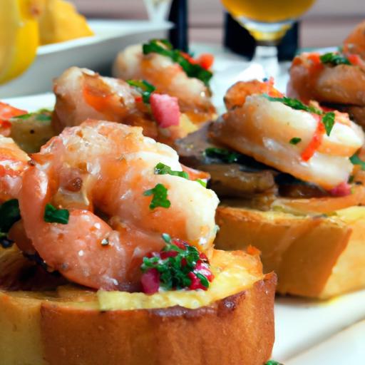 Savory Garlic Shrimp Tapas: Perfect Bread Side Delight