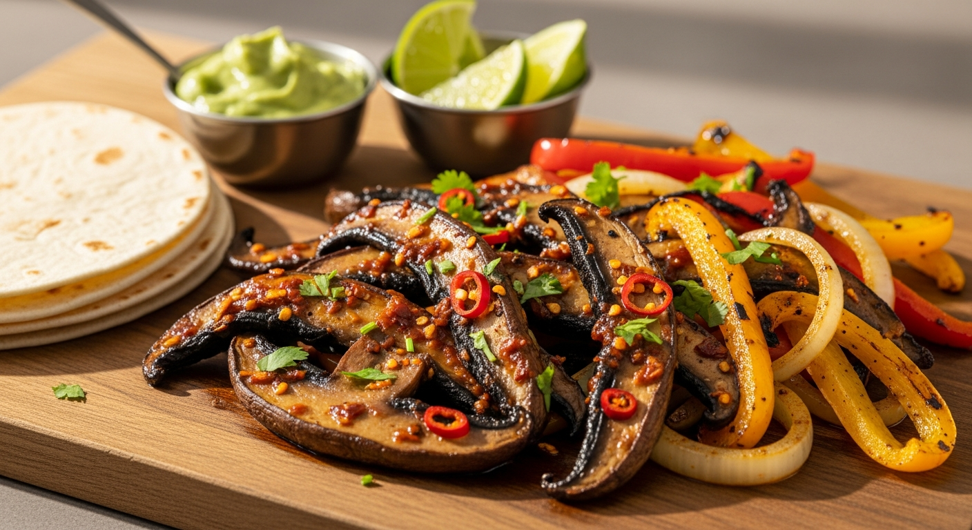 Chili Lime Portobello Fajitas
