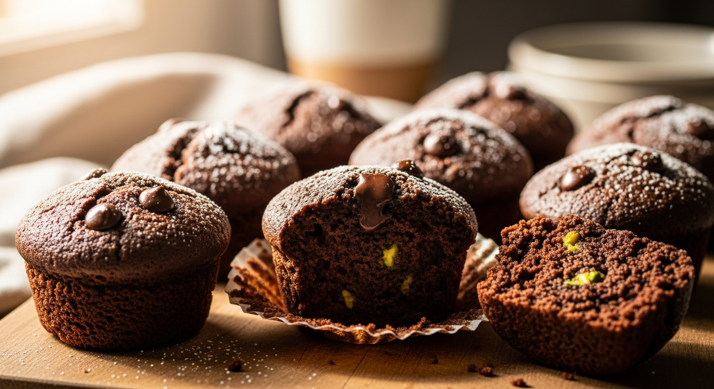 Chocolate Zucchini Muffins