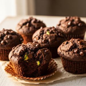 Chocolate Zucchini Muffins