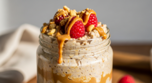 Creamy Peanut Butter Overnight Oats