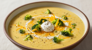 Crock Pot Broccoli Cheddar Soup