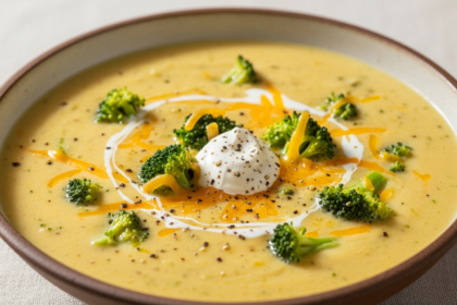 Crock Pot Broccoli Cheddar Soup