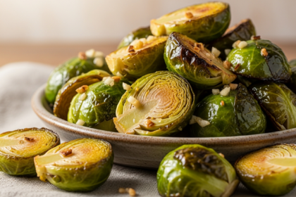 Garlic Roasted Brussels Sprouts