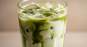 Homemade Iced Matcha Latte