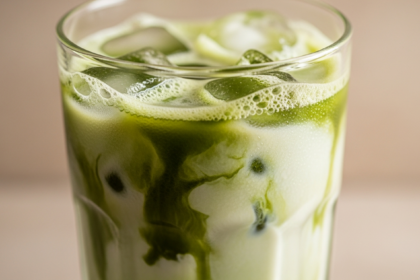 Homemade Iced Matcha Latte