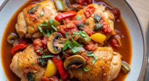 Keto Chicken Cacciatore