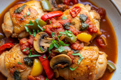 Keto Chicken Cacciatore