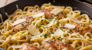 One-Pot Chicken Alfredo Pasta