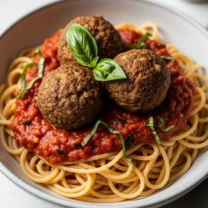 Pasta with Marinara and Meatballs