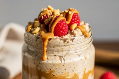 Creamy Peanut Butter Overnight Oats