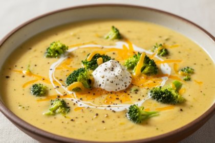 Crock Pot Broccoli Cheddar Soup