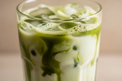 Homemade Iced Matcha Latte