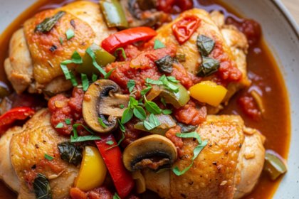 Keto Chicken Cacciatore