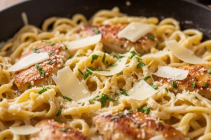 One-Pot Chicken Alfredo Pasta