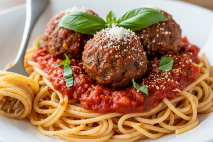 Pasta with Marinara and Meatballs