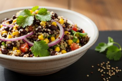 Quinoa Salad with Beans & Cilantro