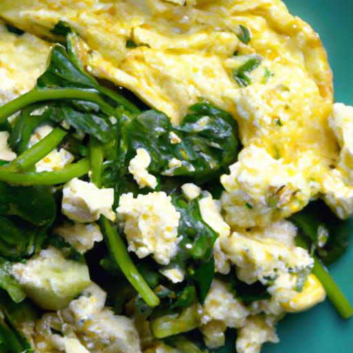 Scrambled Eggs with Spinach & Feta: A Wholesome Delight