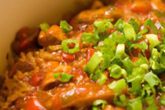 Flavorful One-Pot Jambalaya with Chicken & Sausage Bliss