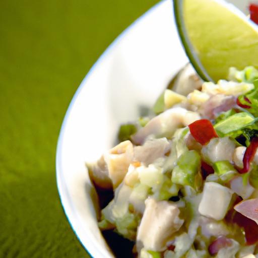 Zesty Ceviche: Lime-Marinated Fish Meets Fresh Cilantro
