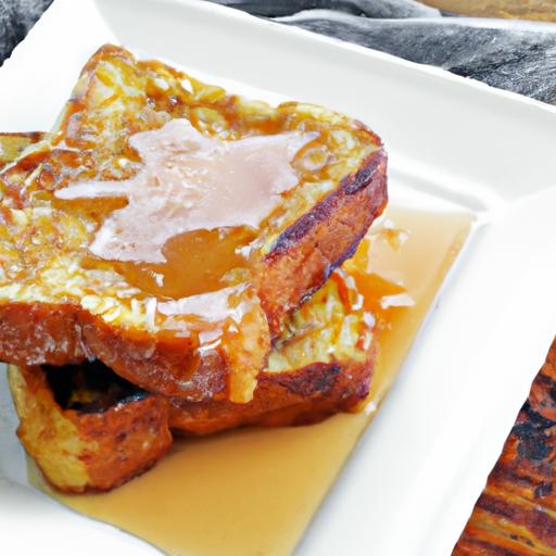 Golden⁢ French Toast Delight Drizzled with Maple Syrup Magic