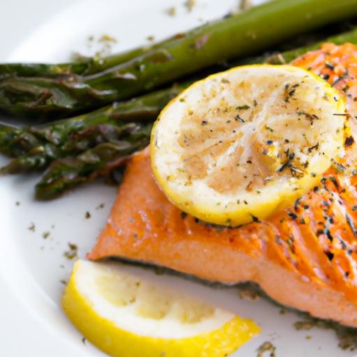 Zesty One-Pan Lemon herb Salmon with Tender Asparagus