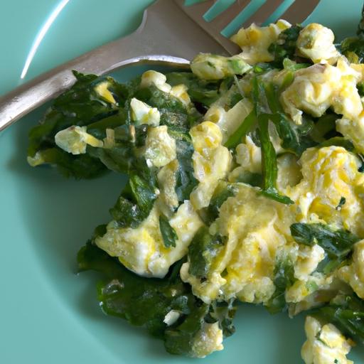 Scrambled Eggs with Spinach & Feta: A Wholesome Delight