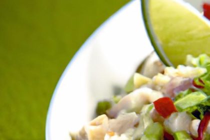 Zesty Ceviche: Lime-Marinated Fish Meets Fresh Cilantro