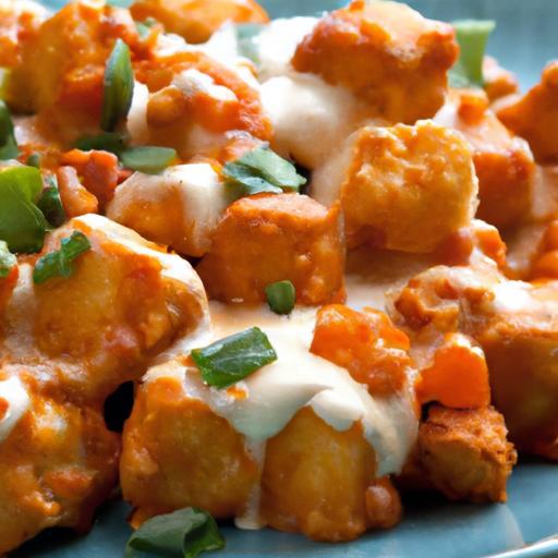 Spicy Buffalo Chicken Tater Tot Casserole Delight Recipe